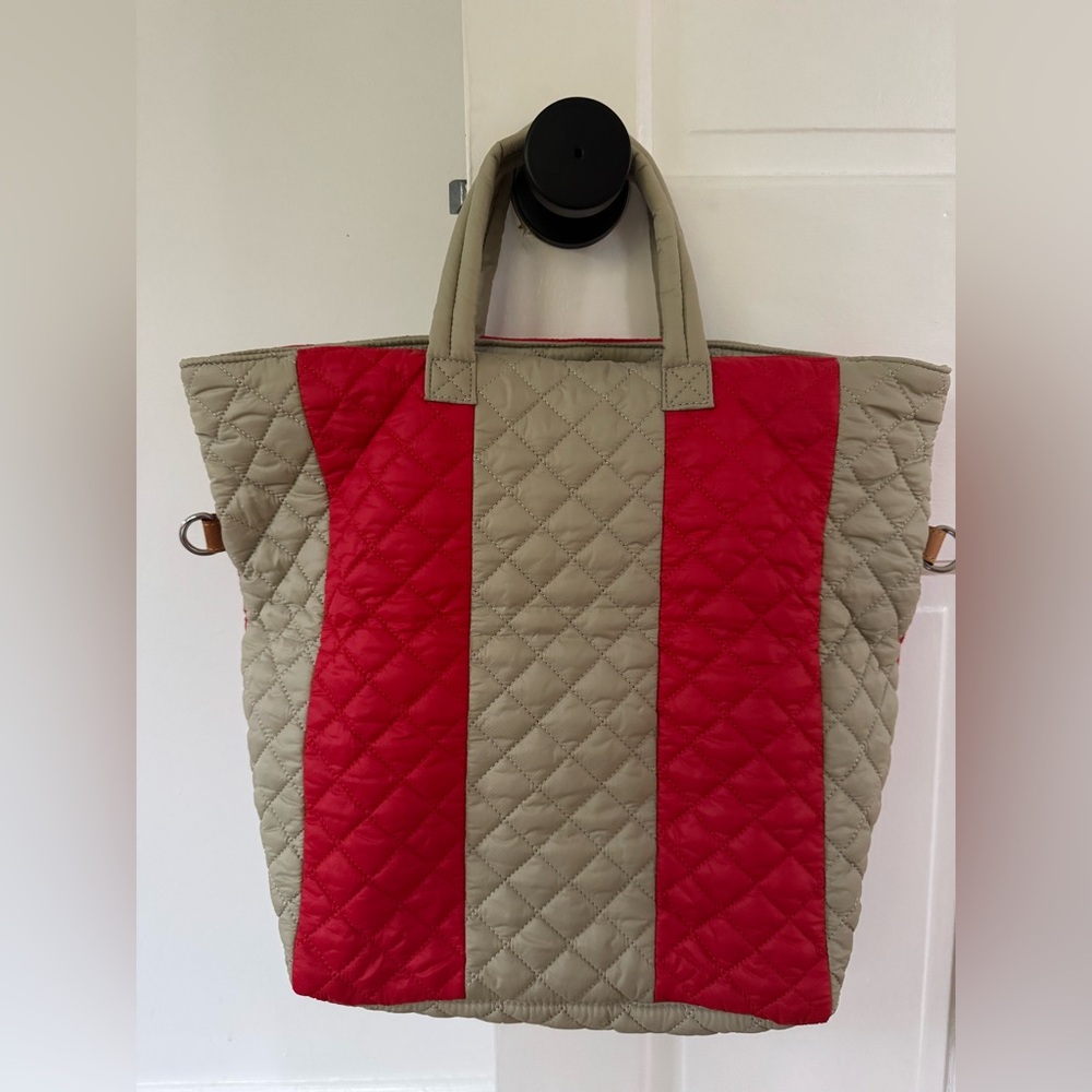 MZ Wallace Cabana Tote - Cherry Red & Atmosphere - Picture 3 of 10